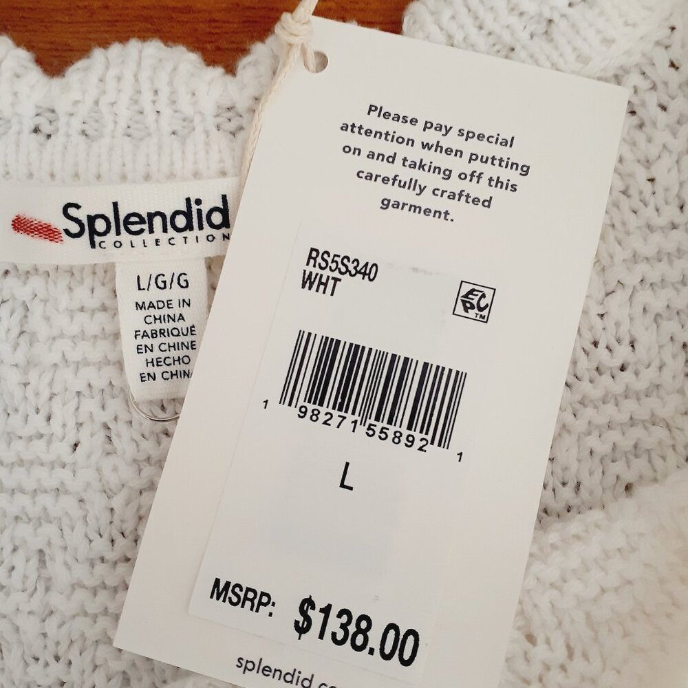 Splendid Sonia Crochet Sweater Tank NWT - Picture 3 of 13